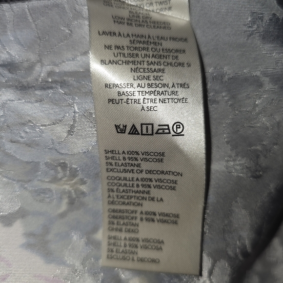 NWT Anthropologie Twofar Black Floral Midi Dress M – Elegant Jacquard Slip Style - Picture 15 of 16